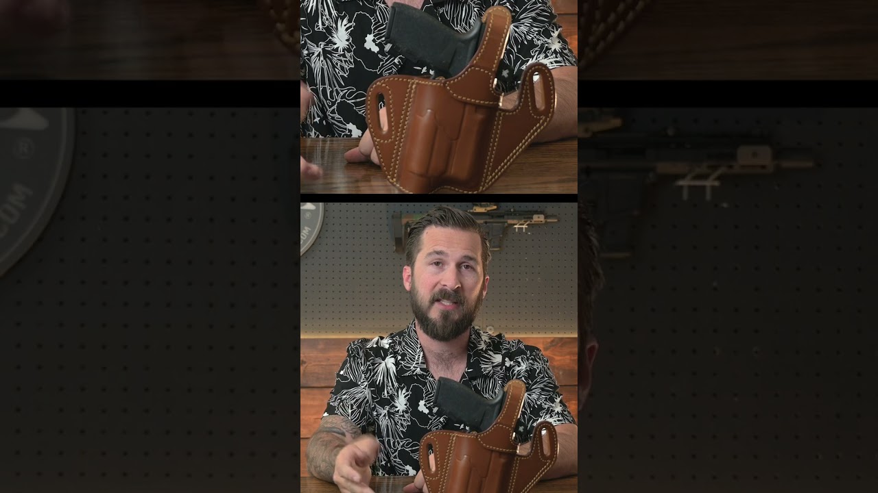 Leather holster for Glock 19 with light - Little Bit of Education & a Lot of Fun