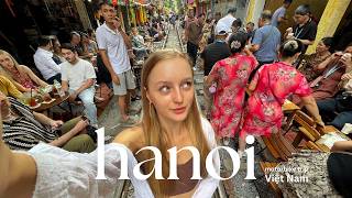 24 Hours in Hanoi Vlog | Hanoi Train Street, Cafes, Egg Coffee, Chaotic Streets, Exploring the City