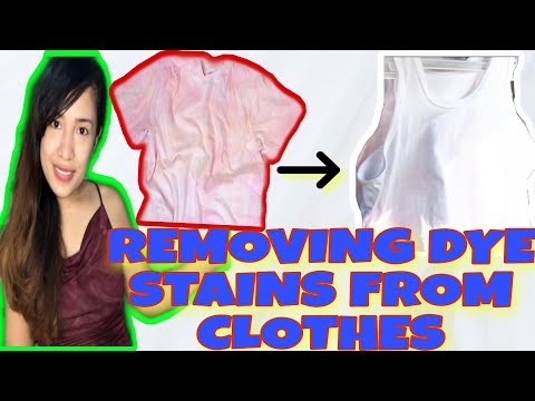 HOW TO REMOVE COLOR STAINS FROM WHITE CLOTHES
