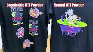 SUBLISTAR DTF: Breathable DTF Powder VS Normal DTF Powder screenshot 4
