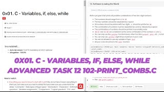 0x01. C - Variables, if, else, while Advanced Tasks 12 #alx #alxsoftwareengineering #alxafrica