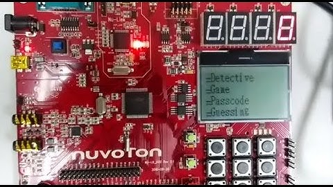 Application of Microcontroller using NUVOTON Board [Detective Game: Passcode Guessing]