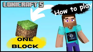 How to play one block in lokicraft 💯💯 | one block download link android 📲 | one block mod or seed 💥
