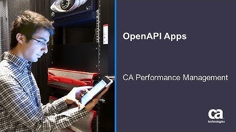 OpenAPI Apps in CA Performance Management