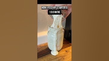 How to feed your sourdough starter a 1:5:5 ratio!