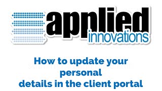 How to update your personal details in the client portal in WHMCS