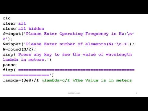 MATLAB Program for Binomial Array Antenna m file