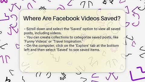 Where Are Facebook Videos Saved? - Everyday-Networking