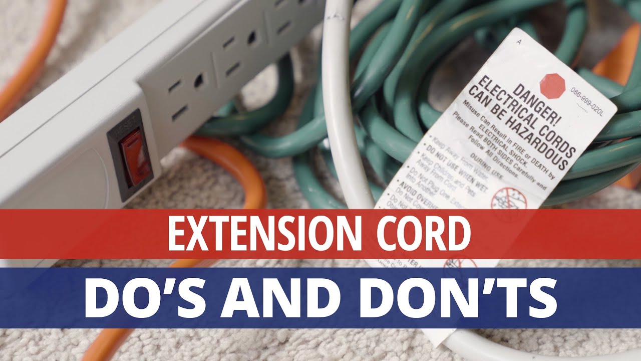 Extension Cord Safety  Rainbow Restoration 