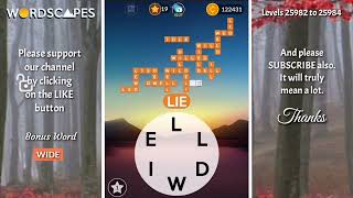 Wordscapes Master Levels 25982, 25983 And 25984