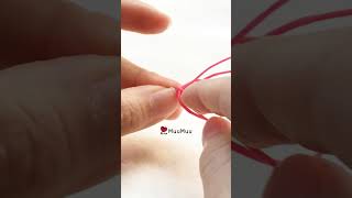 #無痕金剛結 How to Tie Reinforced Snake Knot #shorts #muumuu #knot #macrame #reinforcedsnakeknot #barbie