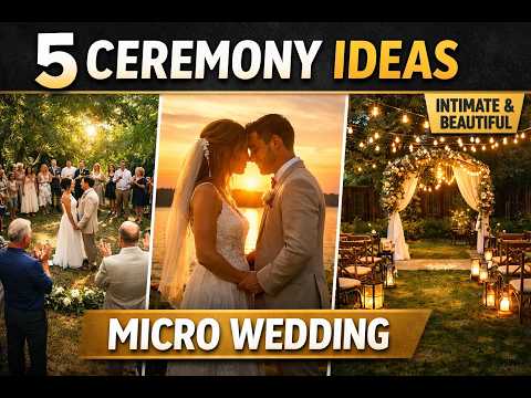 Micro Wedding Ceremony: 5 Stunning Ideas for an Intimate wedding ! Micro Wedding Ideas