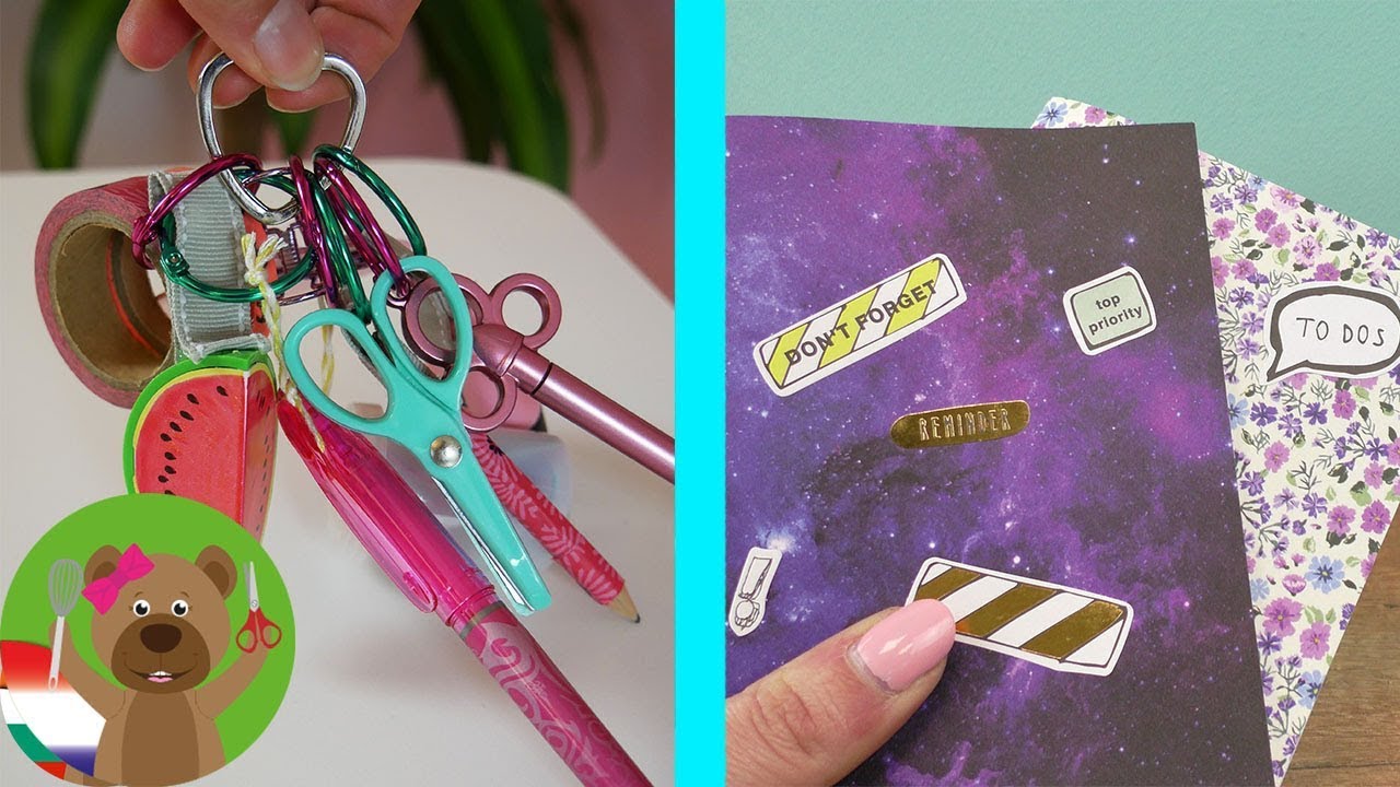 DIY Inspiration challenge BACK TO SCHOOL DIY ideeën