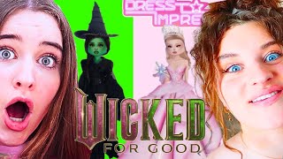DRESS TO IMPRESS WICKED FOR GOOD Challenge! (Sibling UNFAIR VOTING Drama)
