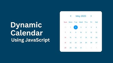 Create Dynamic Calendar Using HTML CSS And JavaScript