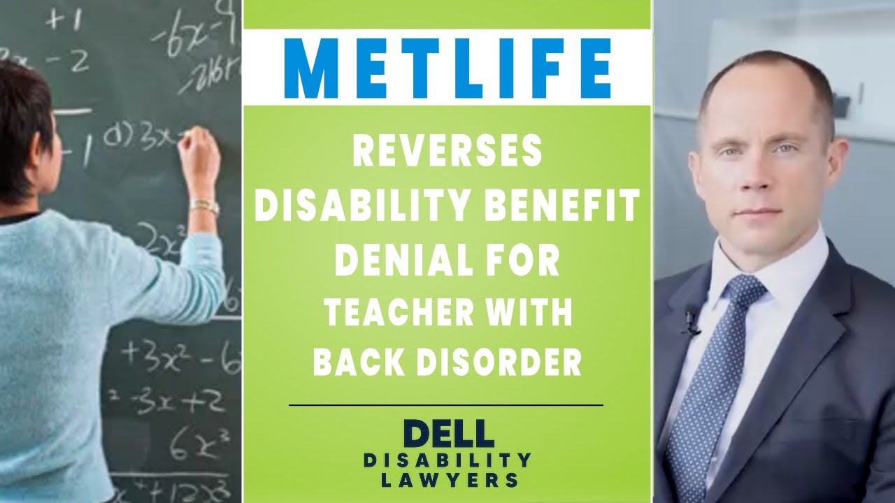 Elementary Teacher Wins MetLife Disability Benefit Appeal - YouTube
