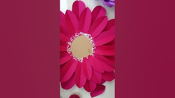 big paper flowers making #papercrafts #viral #diy