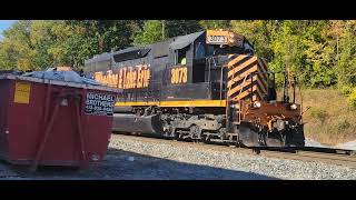 Wheeling & Lake Erie Emd Action In Bruceton, Pennsylvania.