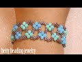 Beading Bracelet with crystal and seedbeads easy for beginner&#39;s