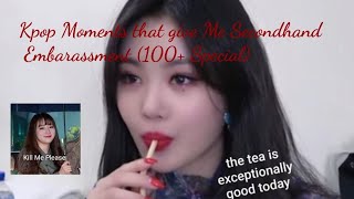 Kpop Moments that give me Secondhand Embarrassment (100+ Subs Special)