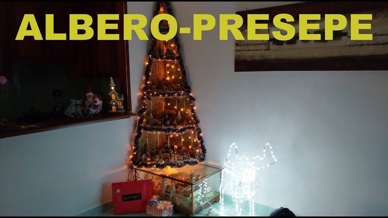 Tutorial - Come costruire un presepe dentro un albero di natale - YouTube