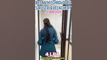 *BCA & To Database Developer With 4 LPA**Congrats SriRekha Got Placed as a Database Developer*