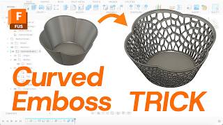 Why Direct Emboss Fails | Fusion 360 Voronoi Bowl Tutorial
