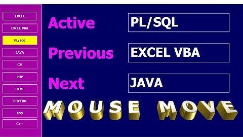 Excel VBA - How to Run a Macro Using MouseMove Event