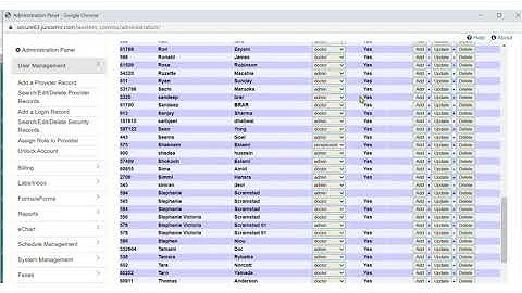 Juno EMR - Add Provider Record and User Name and Assign Role Admin