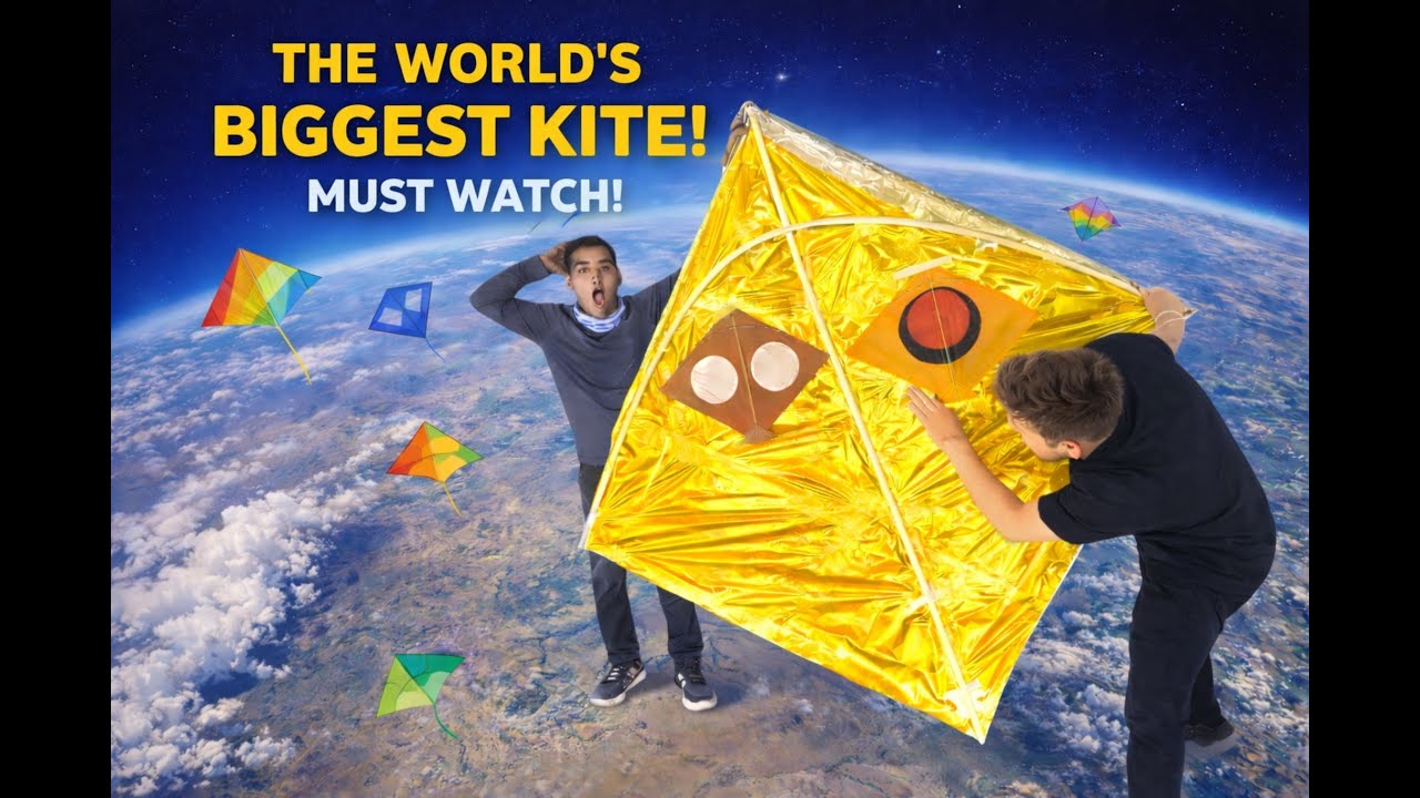 WORLD’S BIGGEST KITE 😱 | Itna Bada Kite Aaj Tak Nahi Dekha Hoga!