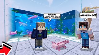 DUO KOCAK MEMBUAT RUMAH UNTUK AXOLOTL KITA DI MINECRAFT SURVIVAL!!!