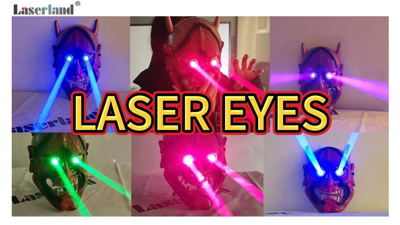 Use fat beam lasers to make the laser eyes effects.