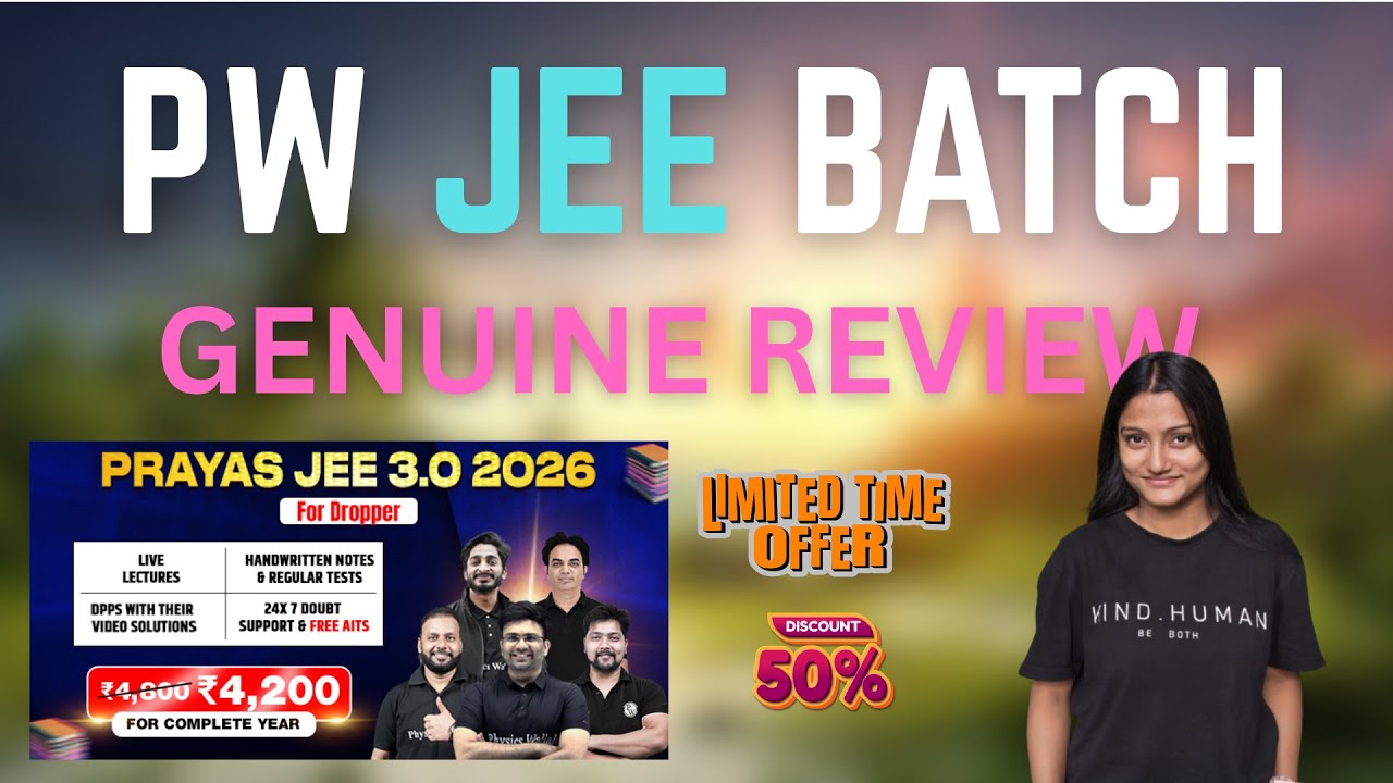 Physics Wallah JEE Dropper Prayas 3.0 Batch Review | PW Prayas Batch 2026 | Maximum Discount 😳🤯