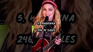 Top 5 best selling music artists of all time #shorts #youtubeshorts #viral