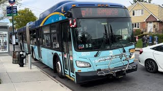Pre Redesign: Q20B Q44 SBS and Q76 Action at Parsons Blvd/20th Ave (XD40, XD60, and Nova bus)