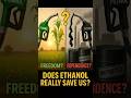 Does ethanol really save us? #chargeronwheels #evindia #electricvehicle