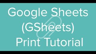 how to print on google sheets