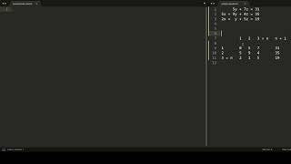 Pseudocode for Gauss Jordan Elimination (Bangla language)