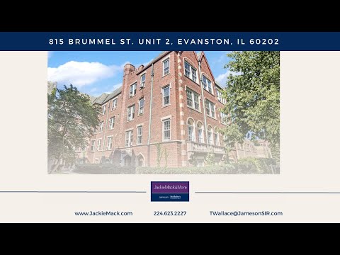 815 Brummel St. Unit 2, Evanston, IL home video tour