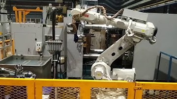 IRB6700 FOUNDRY ROBOT AT DIE CASTING APPLICATION BNAWNAA