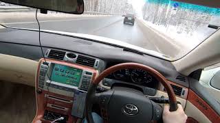 POV video Toyota Crown Majesta UZS186, удобно ли обгонять на правом руле?