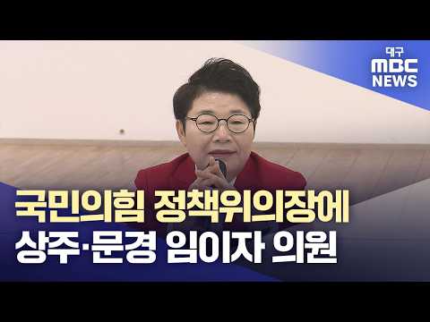 국민의힘 정책위의장에 상주·문경 임이자 의원 | 대구MBC뉴스