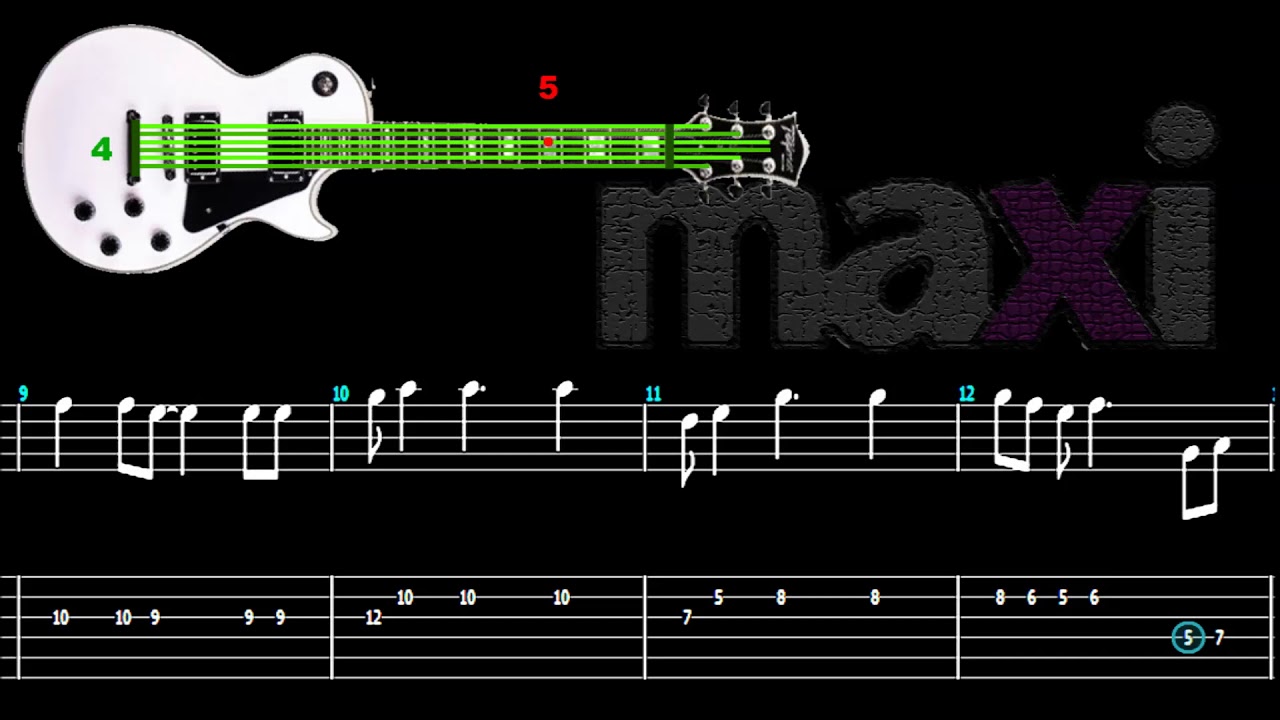 Tutorial Cómo tocar Maradó (Los Piojos) Solo de Guitarra - Partitura -  Tablatura - YouTube