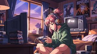 90s Anime Aesthetic 🌙 | Late Night Gaming in my Room (Lo-fi Hip Hop)