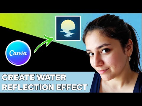 How to create water reflection effect in Canva