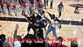 The LITTEST High School Pep Rally 2022 + School Vlog ❤️🖤