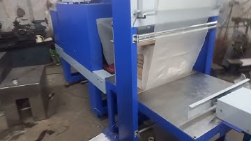 Heavy duty box packing semi auto web sealer.with shrink tunnel
