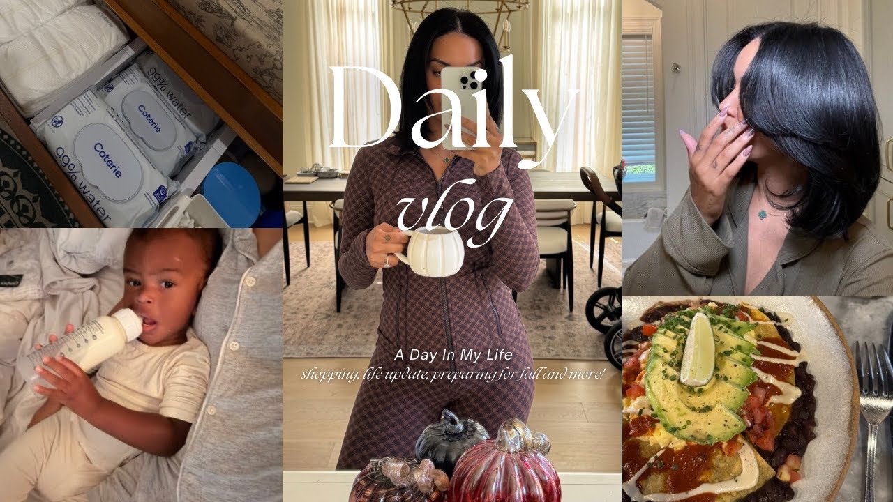 Ежедневный видеоблог: осенний шопинг + вечерняя рутина с малышом + автомобильные разборки + новос...