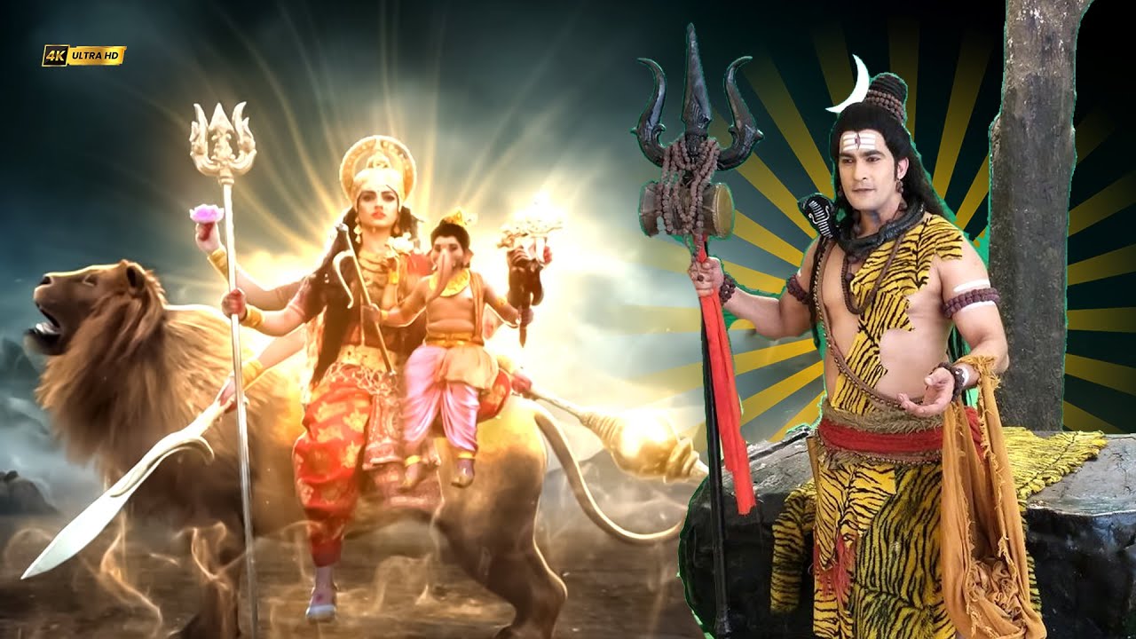 सिंह सवारी कर महादेव से मिलने कैलाश पहुंची माँ दुर्गा | Vighnaharta Ganesh | Devotional Series