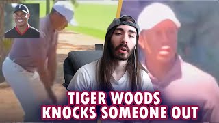 Tiger Woods knocked someone  at The Masters
